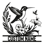 Load image into Gallery viewer, Personalized Metal Signs | Bird Metal Wall Art | Metal Name Sign Birds Welcome Plaque | Custom Garden Sign Yard Signs | Personalized Wedding Gifts | Housewarming Decor Indoor Outdoor