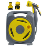 Load image into Gallery viewer, Garden Hose with Reel 50ft Expandable Water Hose with 8 Pattern Nozzle, Fits 1/2&quot; &amp; 3/4&quot; Threaded Faucets,Lightweight &amp; Flexible for Garden,Car Wash,Pet Bath,Patio Cleaning,Durable Anti-Leak Design
