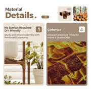 Bamworld Plant Stand Indoor Outdoor Tall Plant Shelf for Multiple Plants Pots Wood Flower Stand Large Flower Holder for Living Room, Patio, Balcony, Garden Decor, Brown