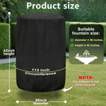 Load image into Gallery viewer, 36&quot;x42&quot; Outdoor Water Fountain Covers for Winter Protection,420D Oxford Cloth Waterproof Garden Chimnea Statue Cover Charcoal Grill Cover
